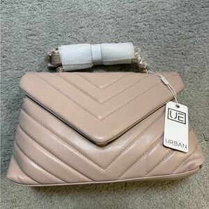 Urban Expressions Blush Quilted Shoulder Bag